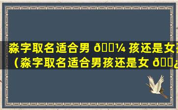 淼字取名适合男 🐼 孩还是女孩（淼字取名适合男孩还是女 🌿 孩子）